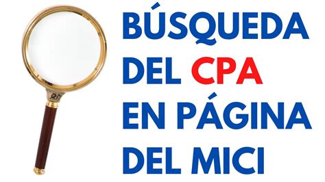 Búsqueda CPA .